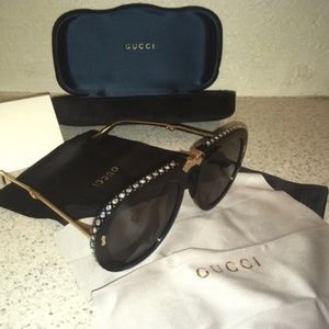 Gucci Foldable Crystal Sunglasses